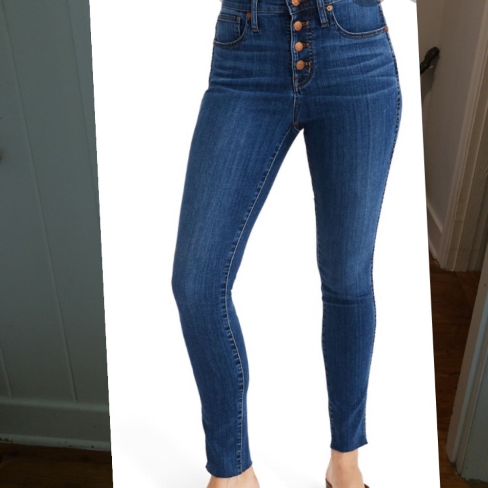 Madewell 10 inch high rise skinny size 27 tall